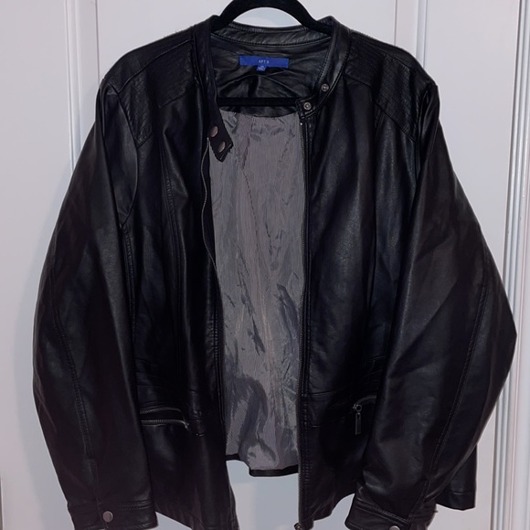 Apt. 9 Jackets & Blazers - Apt. 9 Faux Leather Jacket
